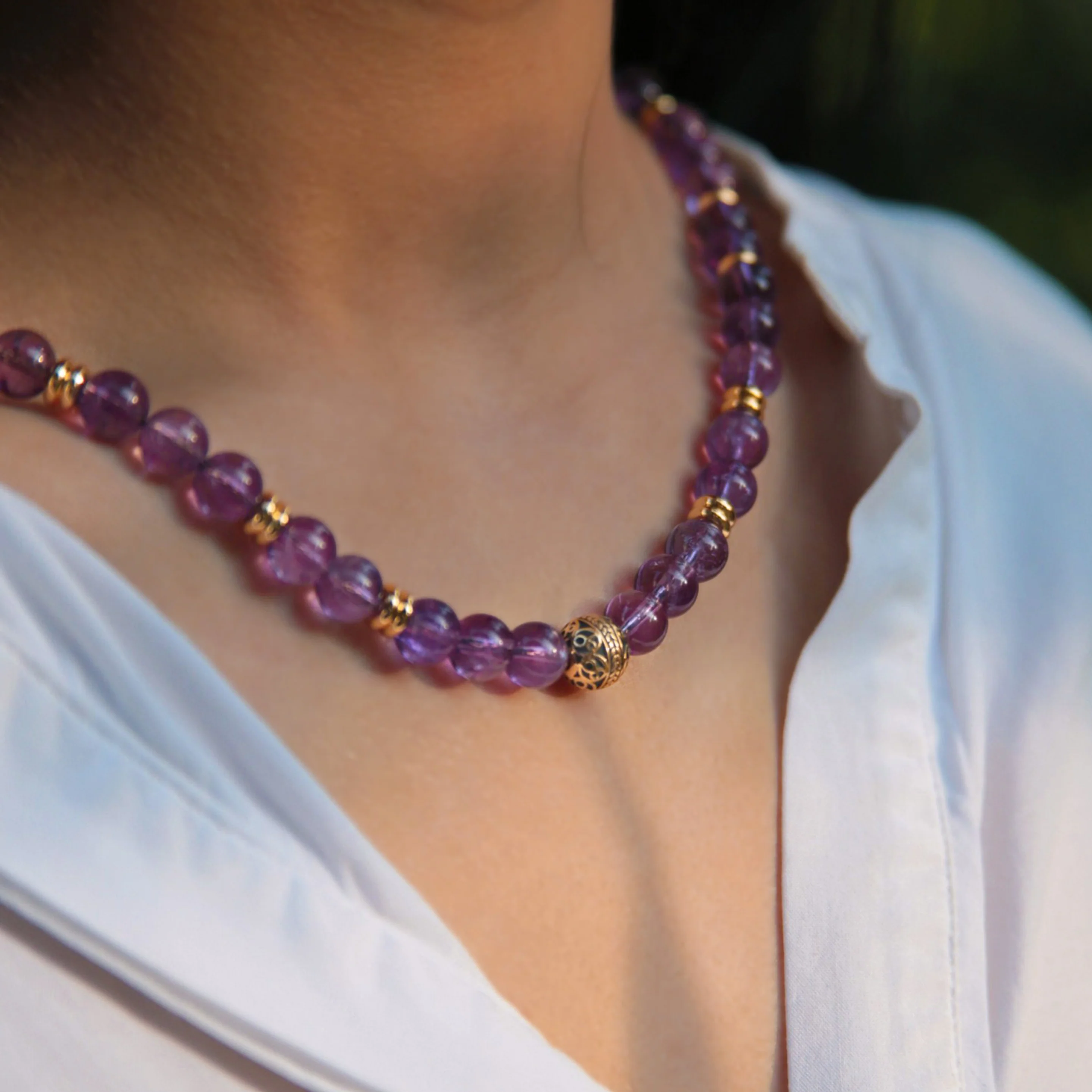 Amethyst Crystal Necklace - Image 4