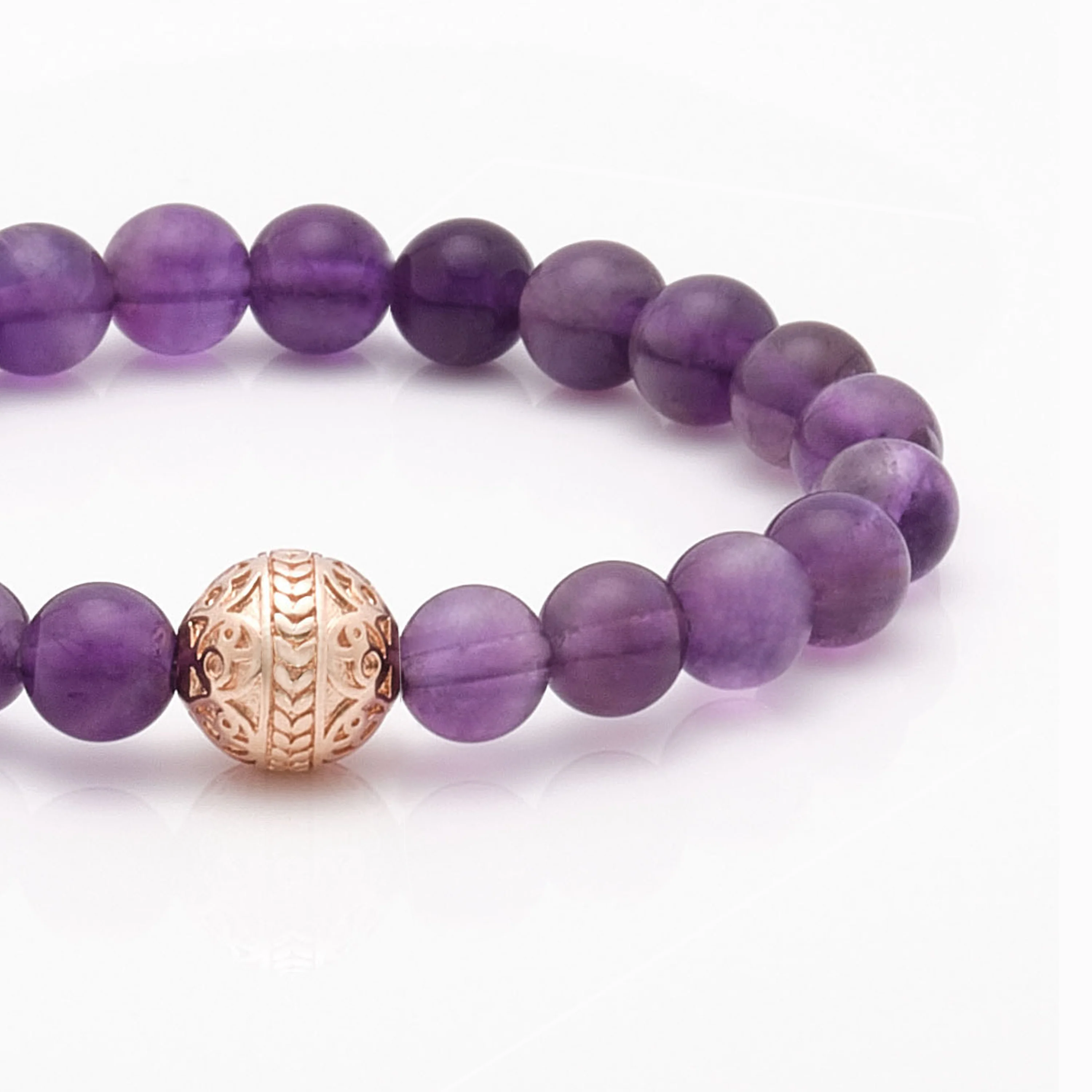 Amethyst Rose Gold Bracelet - Image 5