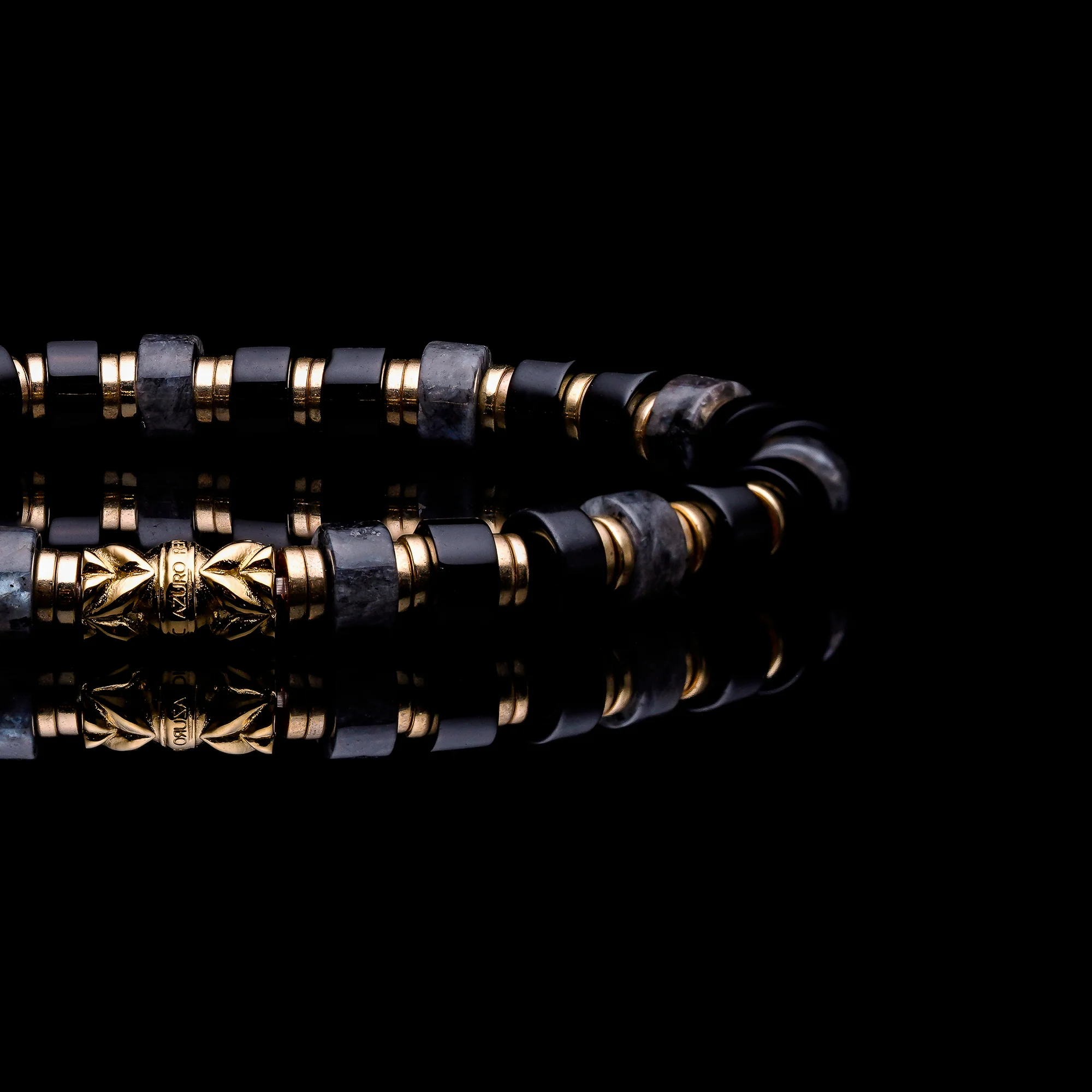 Black Gold | Black Onyx Beaded Bracelet - Image 2