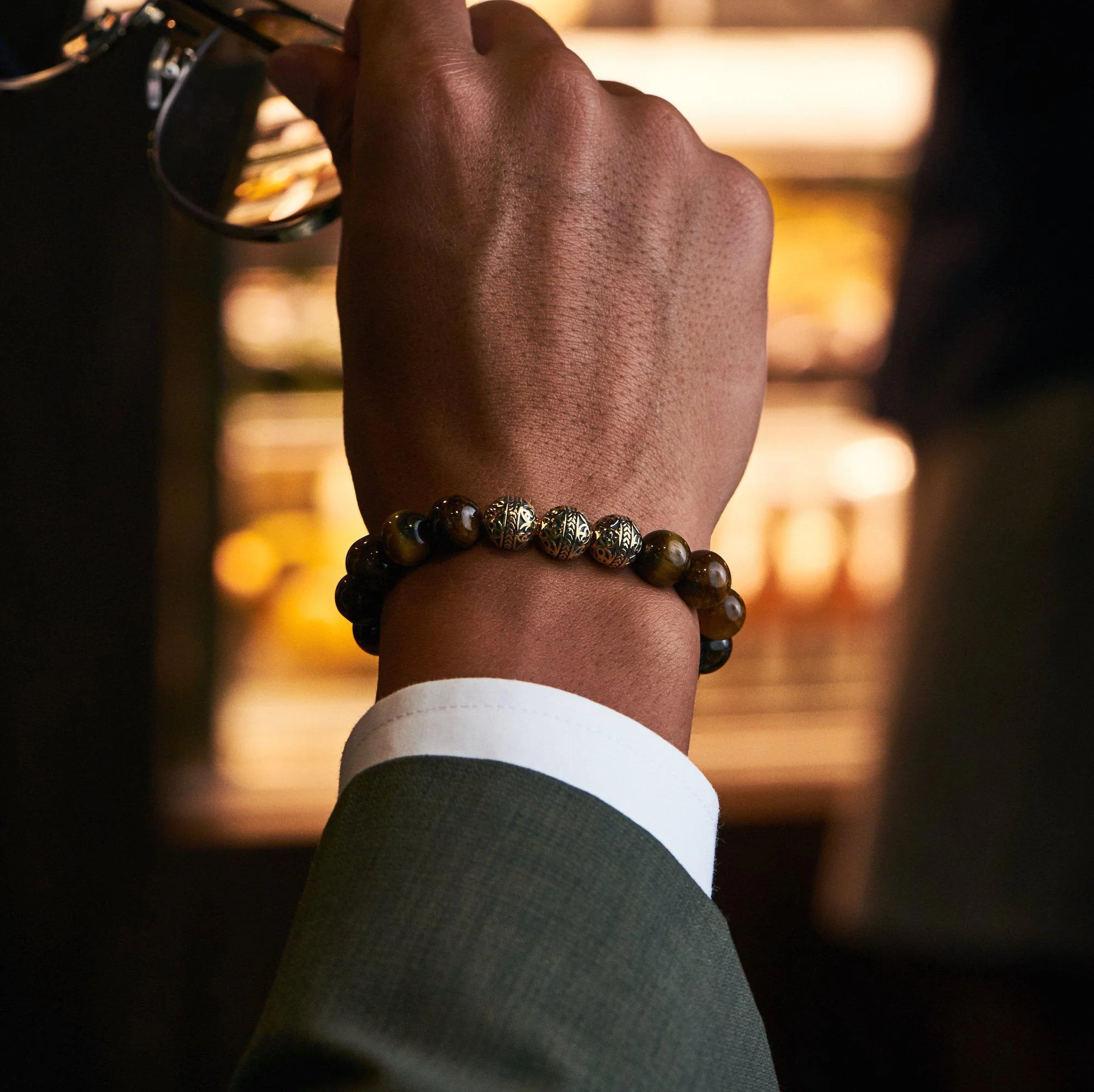 Classic Gold Tiger Eye Bracelet - Image 3