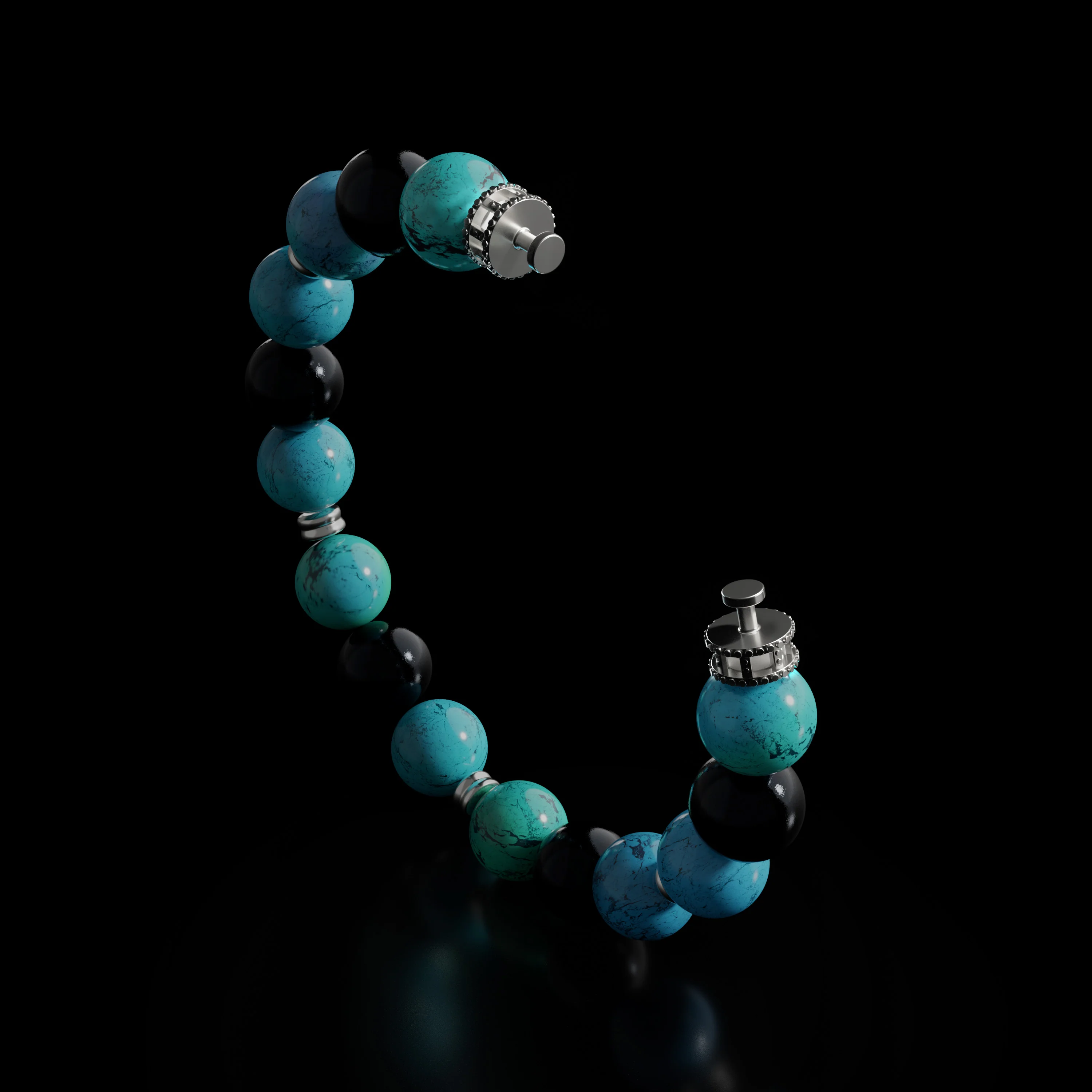 Steel Beaded Bracelet (Chain Only, without charm) - Image 6
