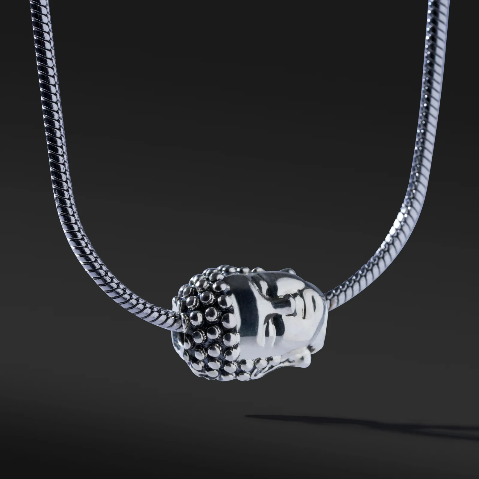 Buddha Necklace with Snake Chain - Image 5