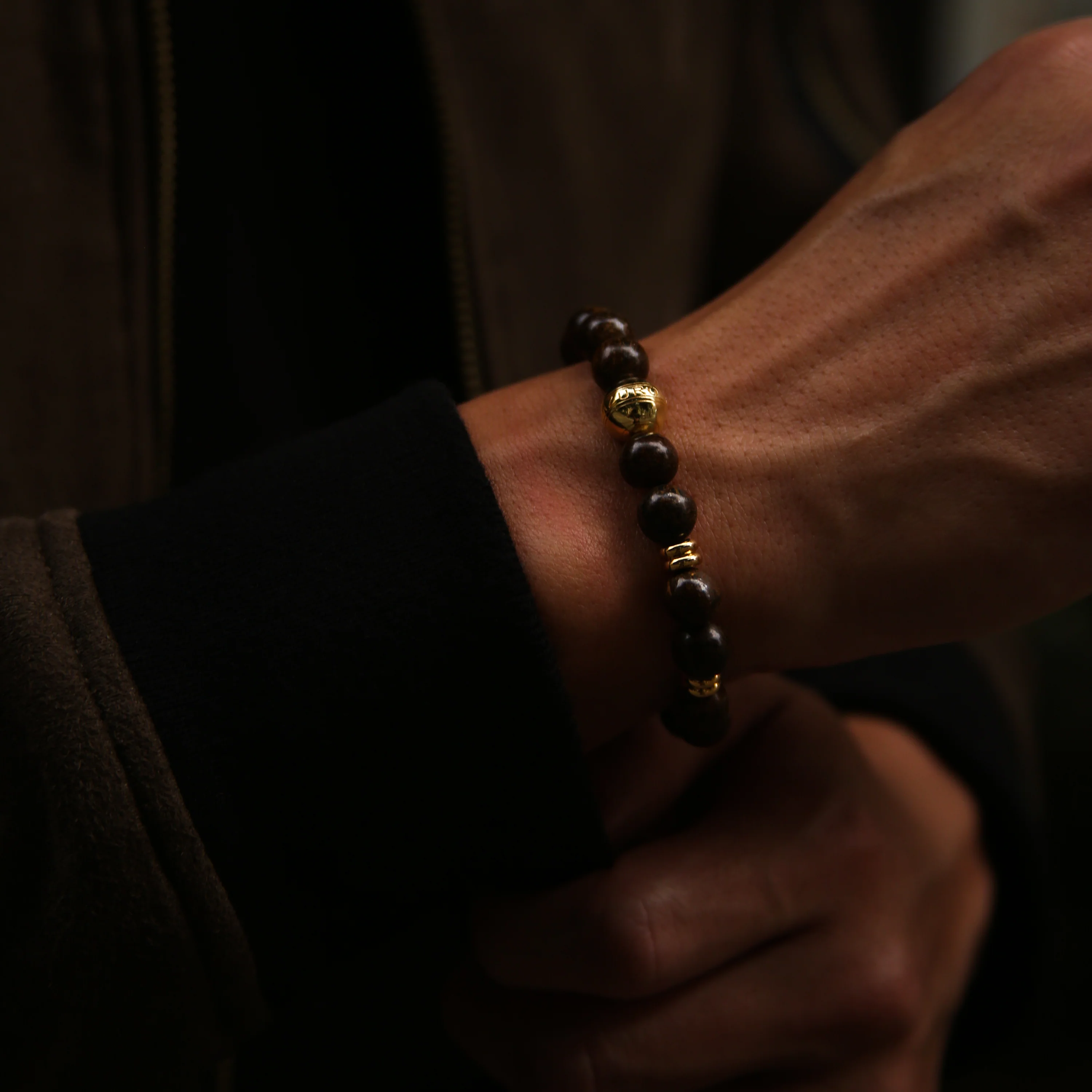 Gold Bronzite Chakra Bracelet - Image 2