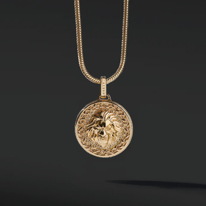 Lion Gold Pendant Necklace