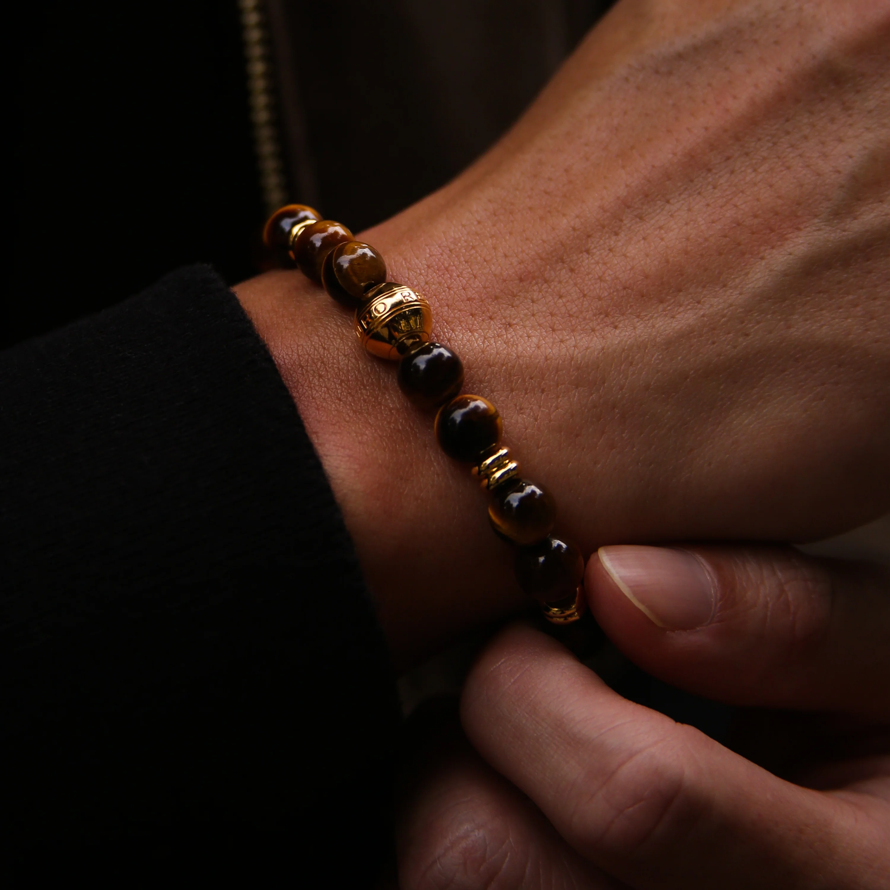 Gold Tiger Eye Chakra Bracelet - Image 2