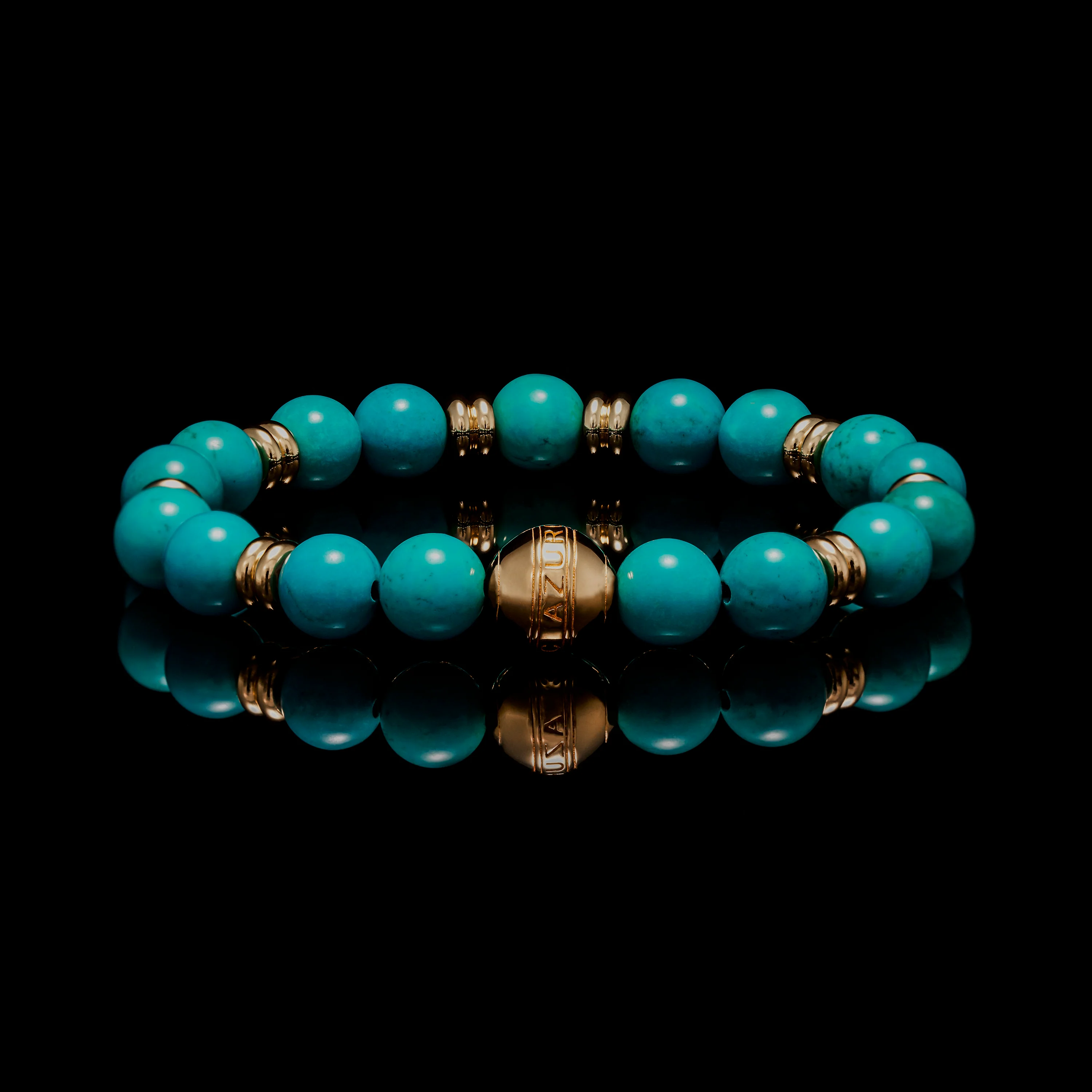 Gold Turquoise Chakra Bracelet