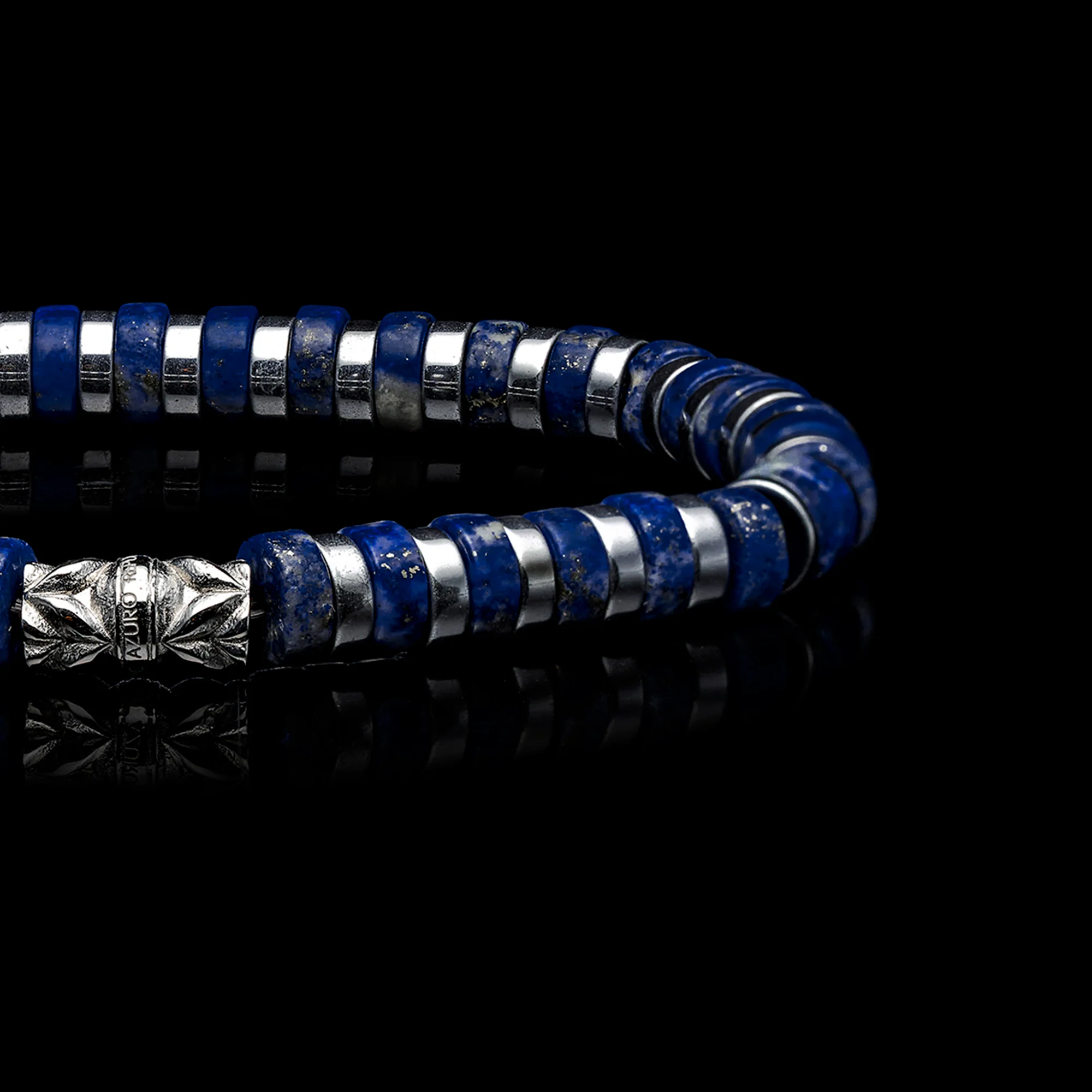 Pacific | Lapis Lazuli Beaded Bracelet - Image 2