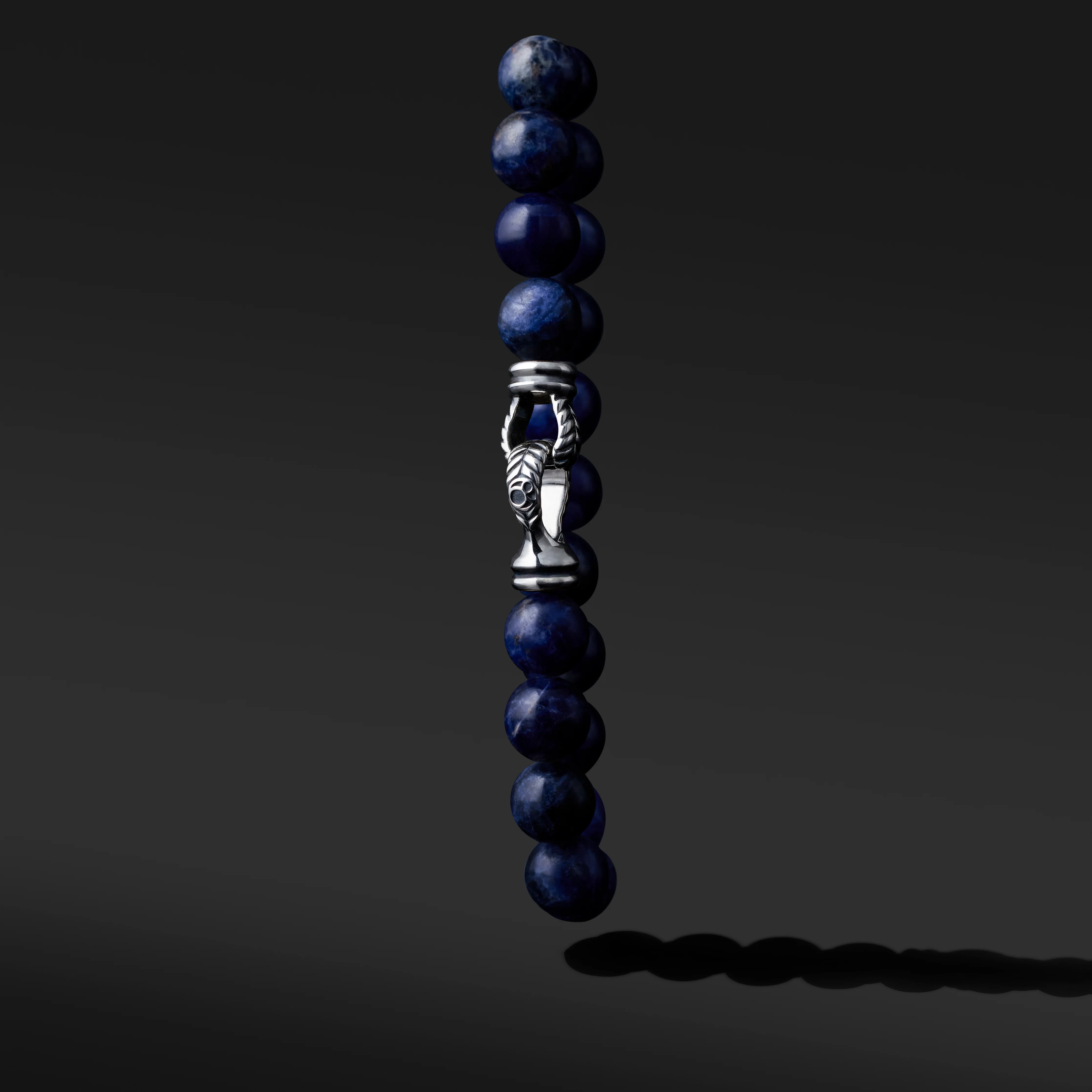 Laurel Silver Sodalite Beaded Bracelet - Image 2