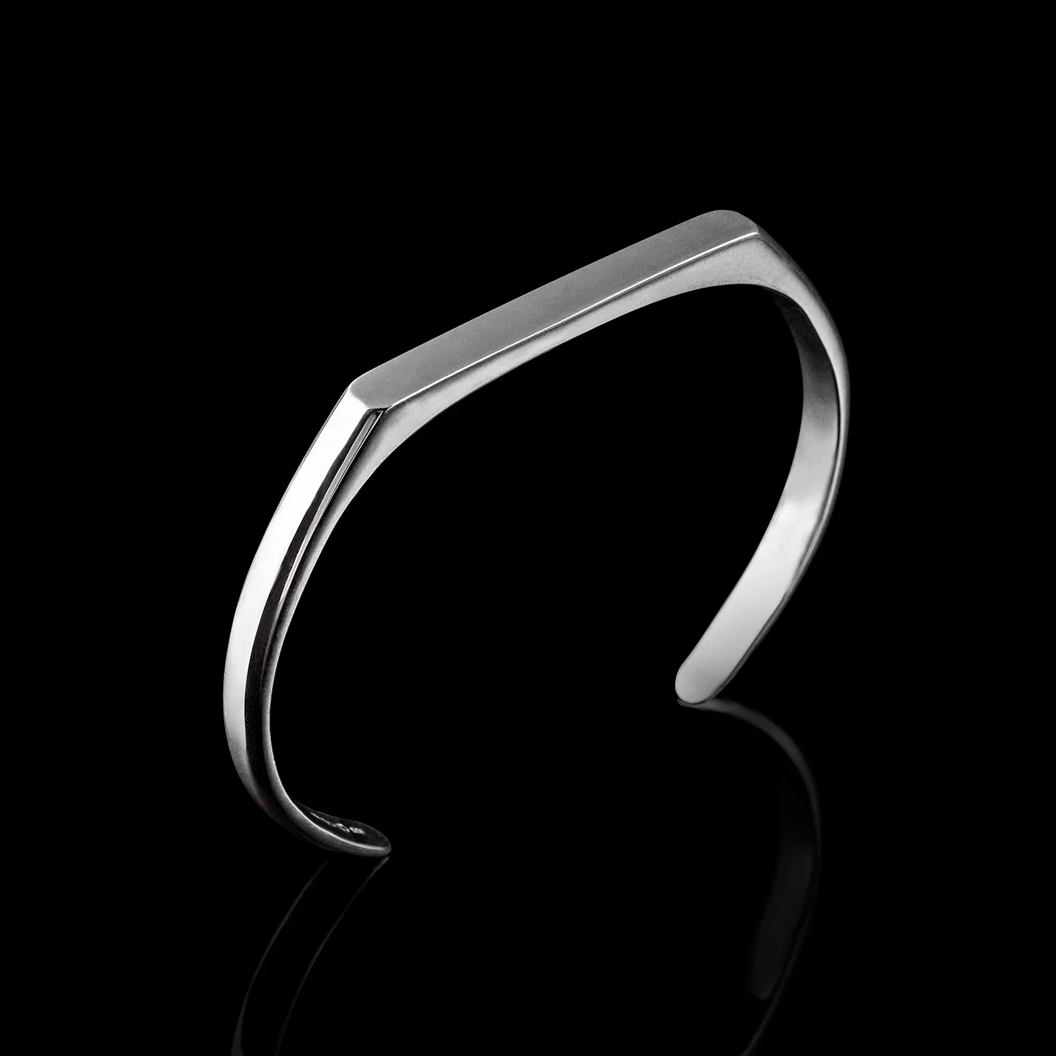 Omega 925 Silver Cuff Bracelet - Image 2