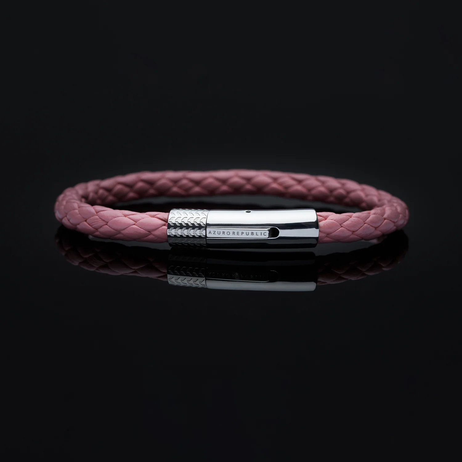 Pink Leather Bracelet