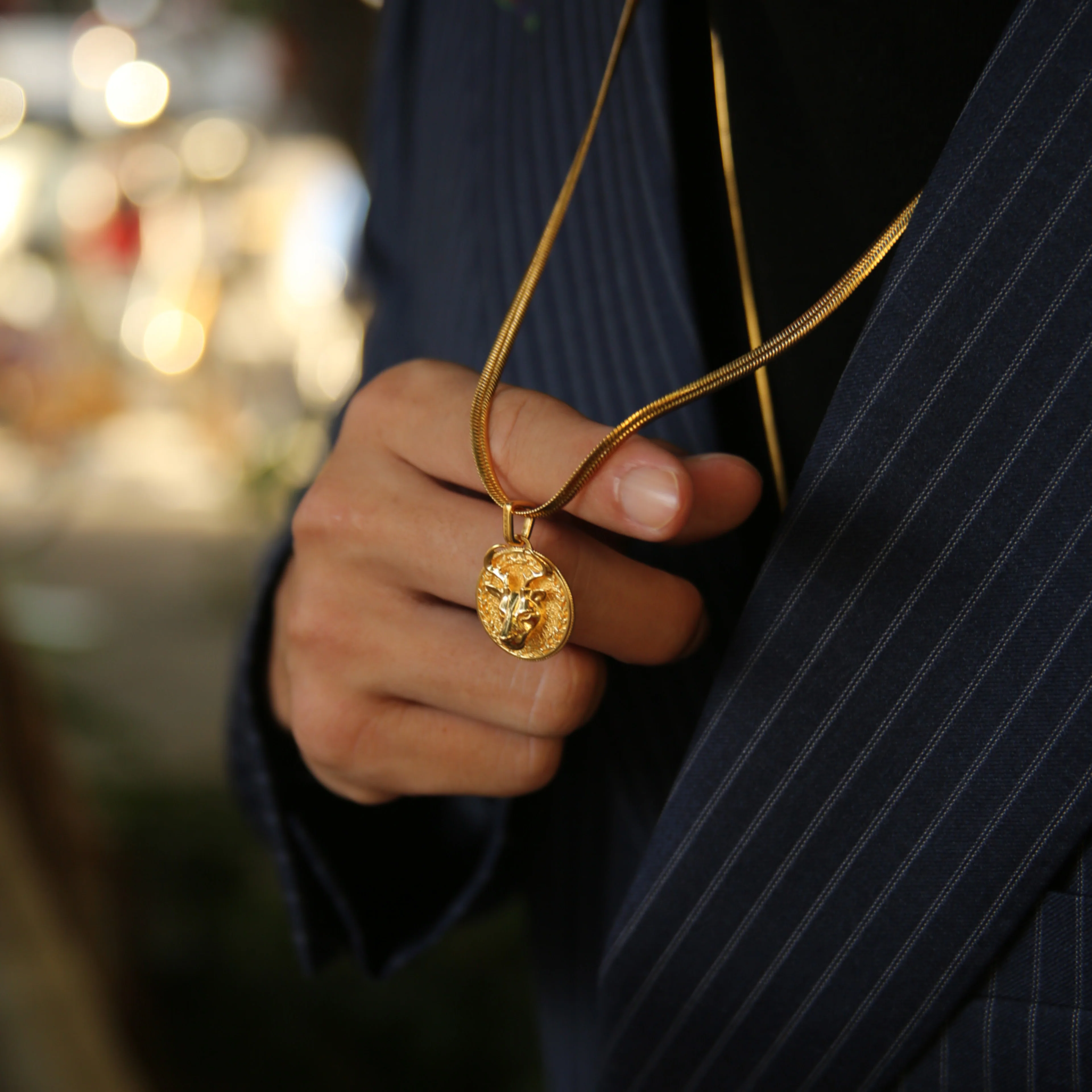 Deer Gold Pendant Necklace - Image 6