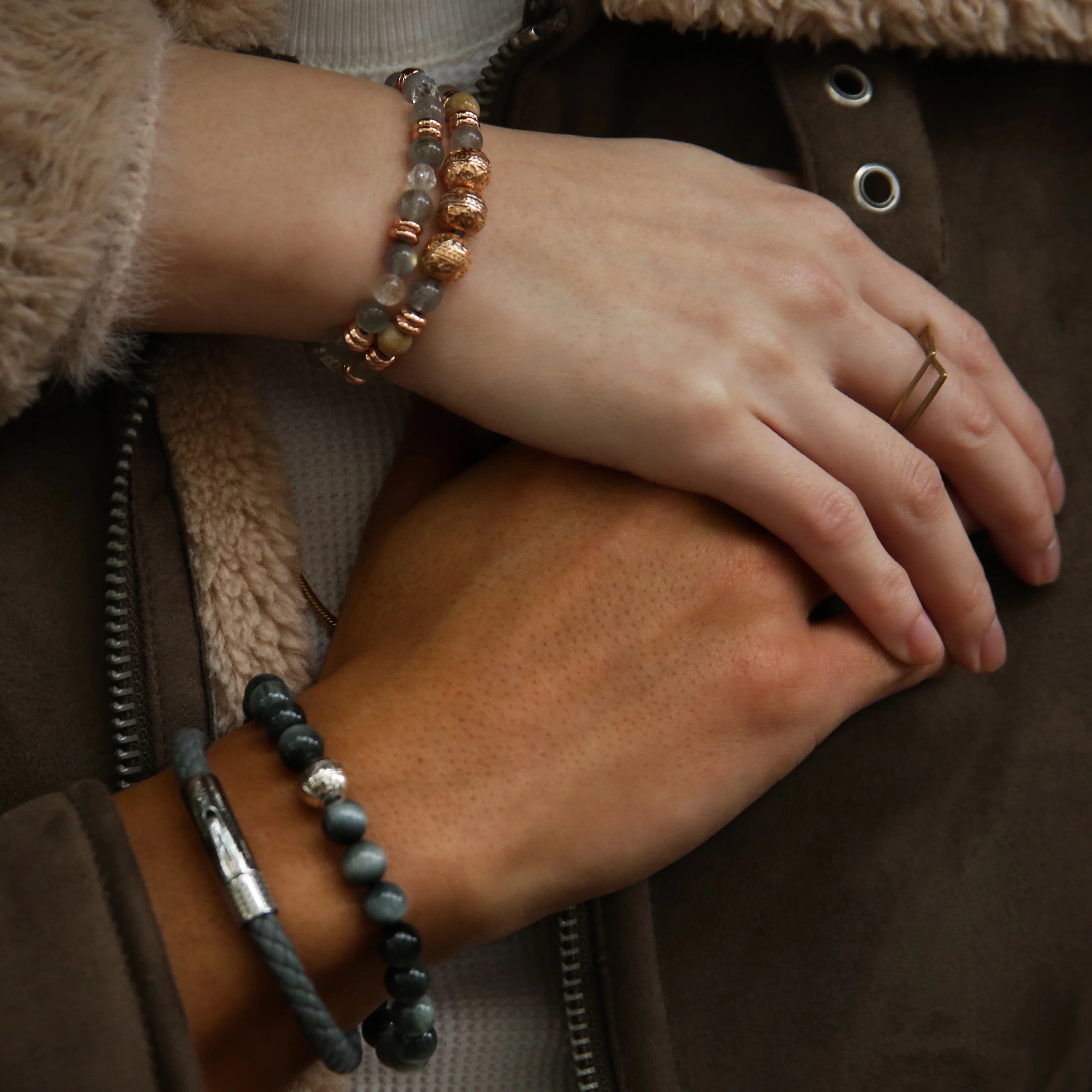 The Romance - Rose Gold Beaded Bracelets - Image 5
