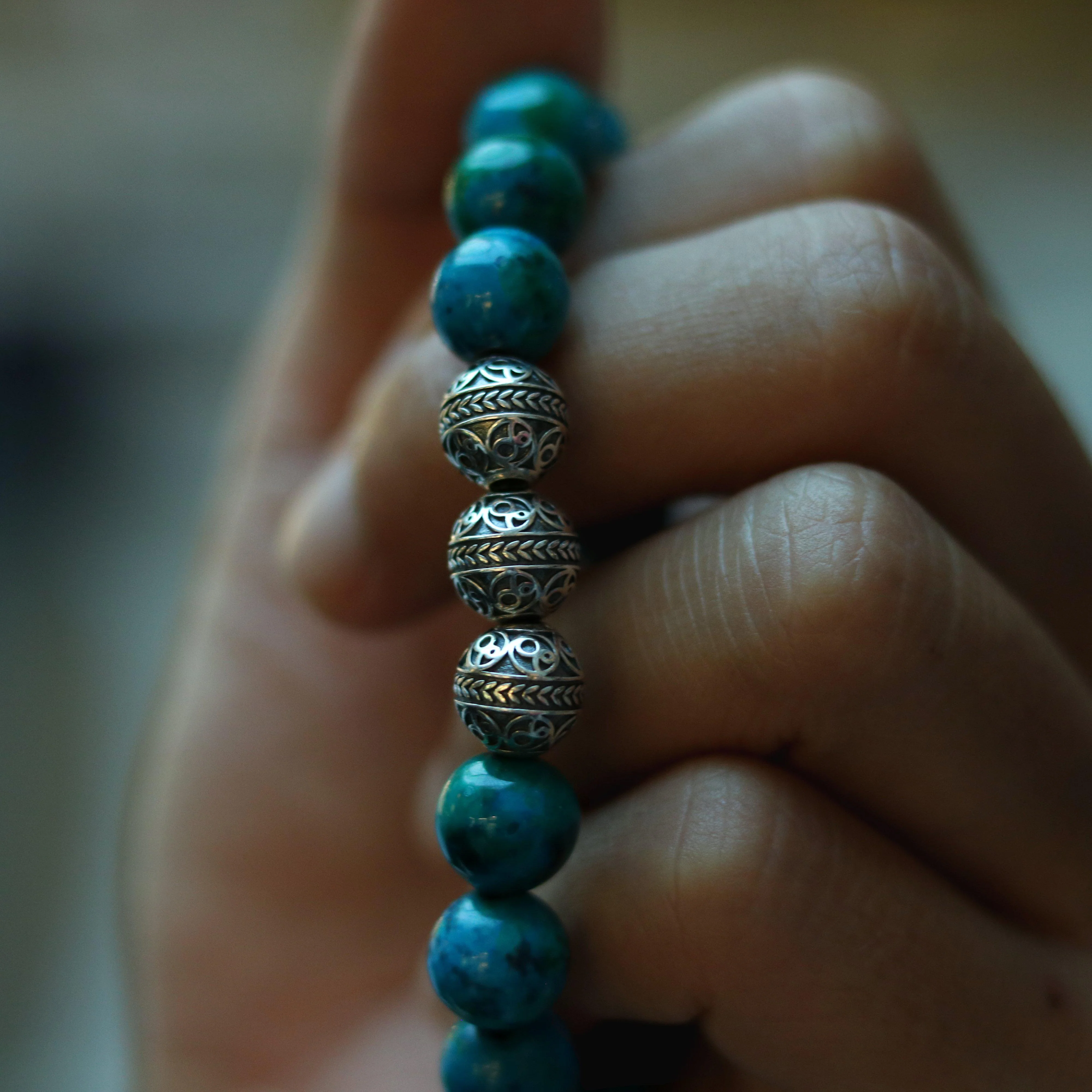 Classic Silver Turquoise Bracelet - Image 5