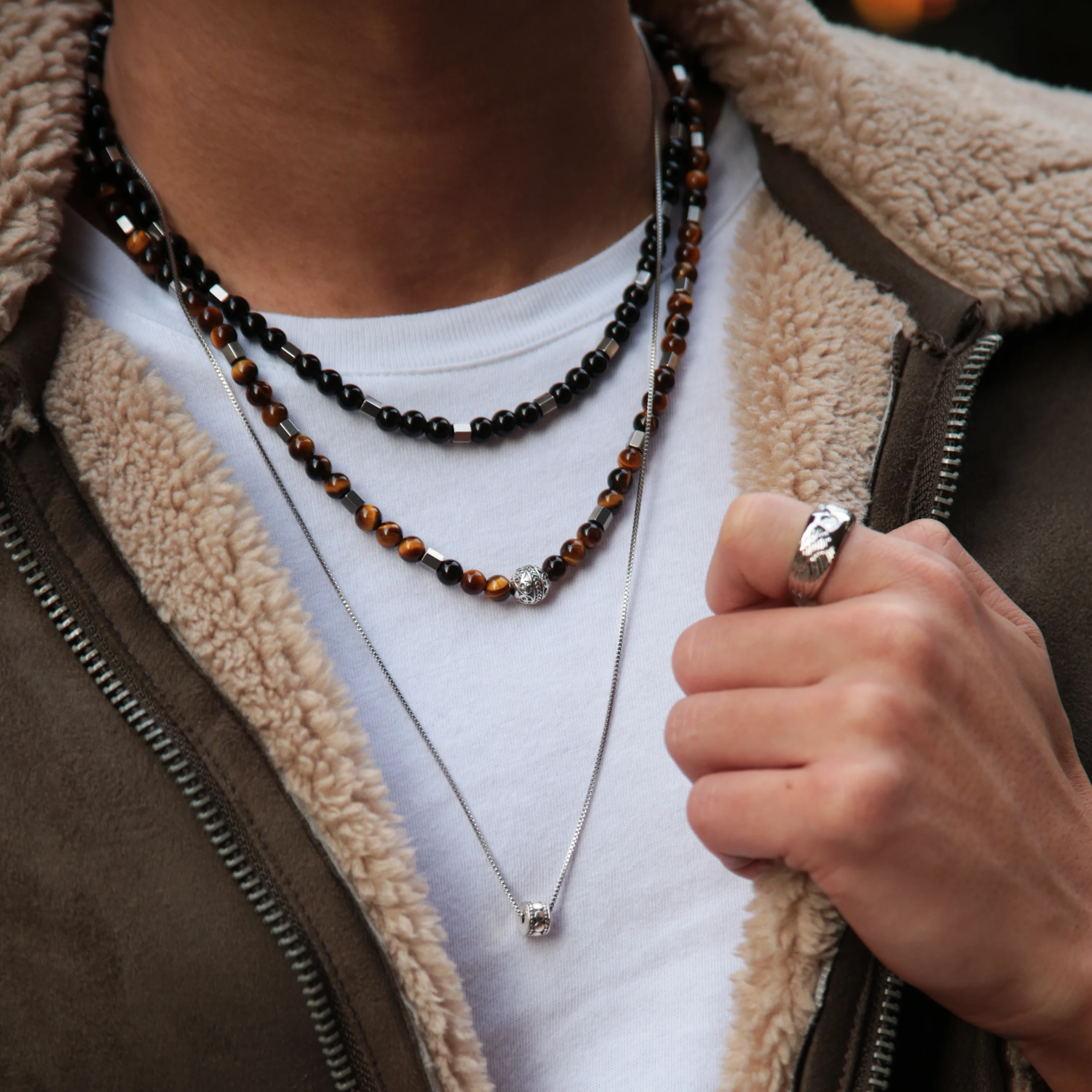 Tiger Eye Crystal Necklace - Image 3