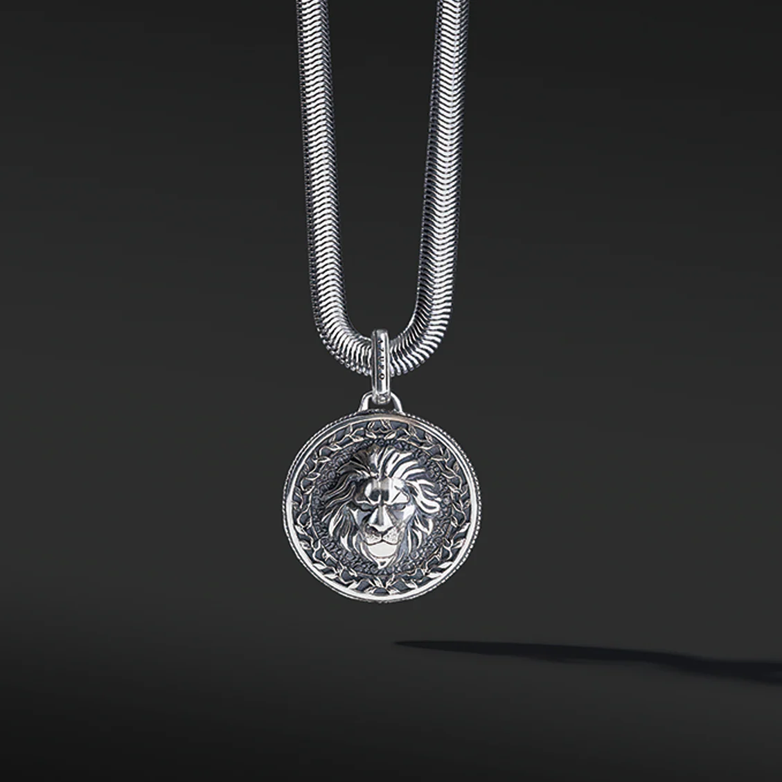 Lion Silver Pendant Necklace - Image 4