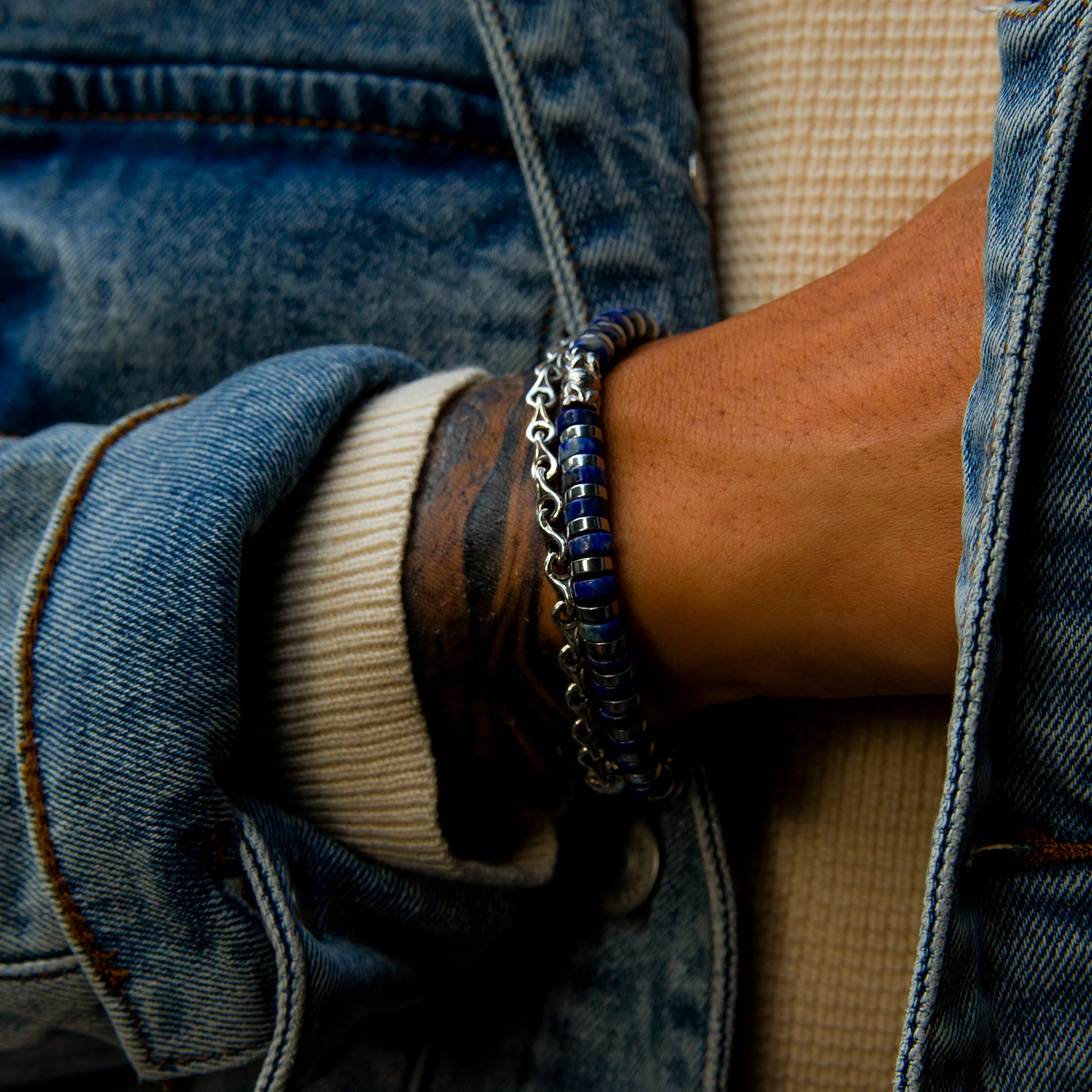 Silver Teardrop Chain Bracelet - Image 5