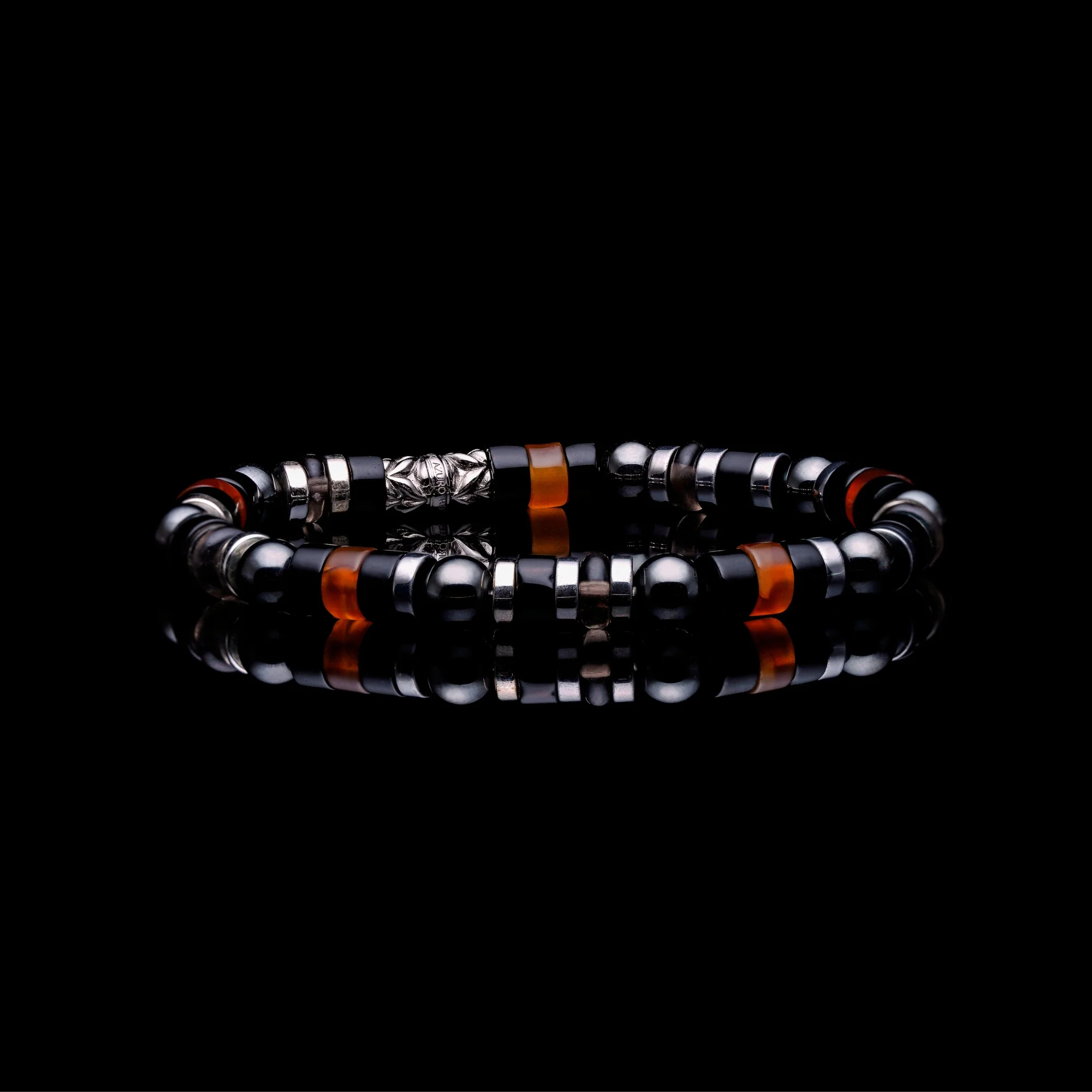 The Gladiator | Onyx, Hematite Beaded Bracelet
