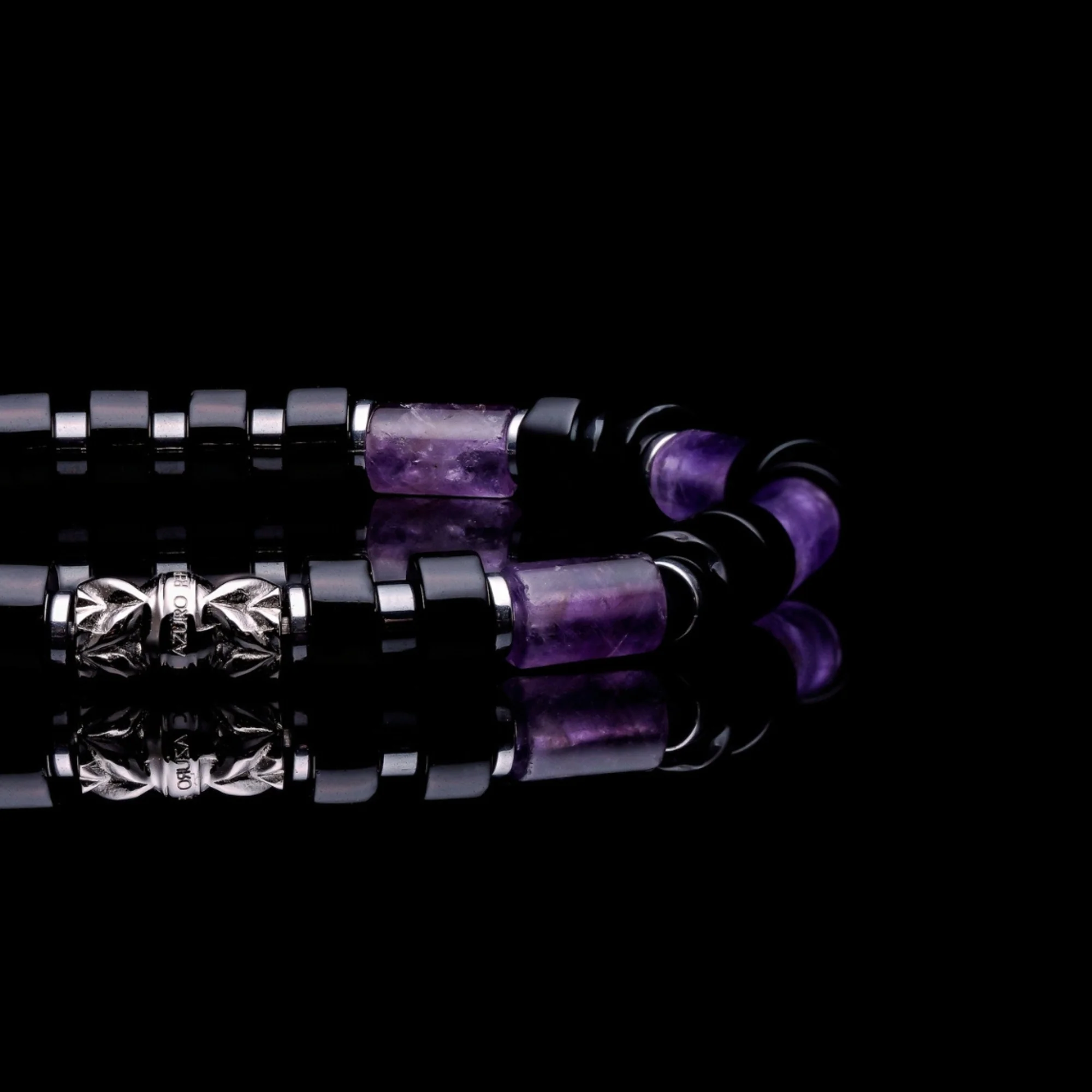 The Purple Heart | Amethyst Beaded Bracelet - Image 2