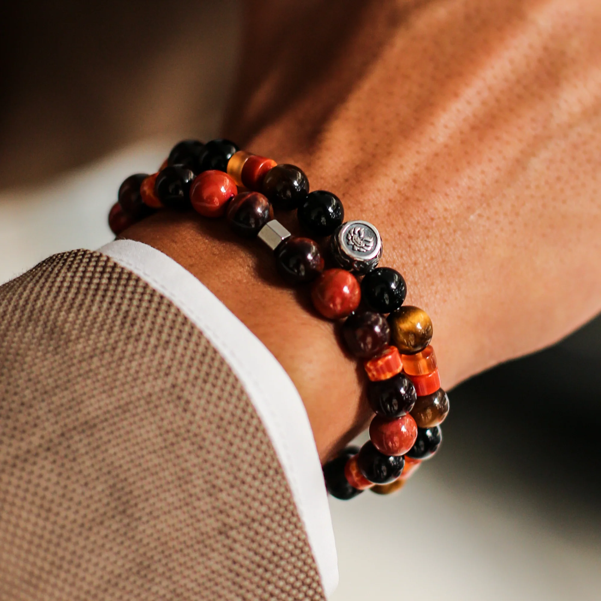 Turkey | Men Stack Beaded Bracelets | Men Beaded Bracelet - Image 2