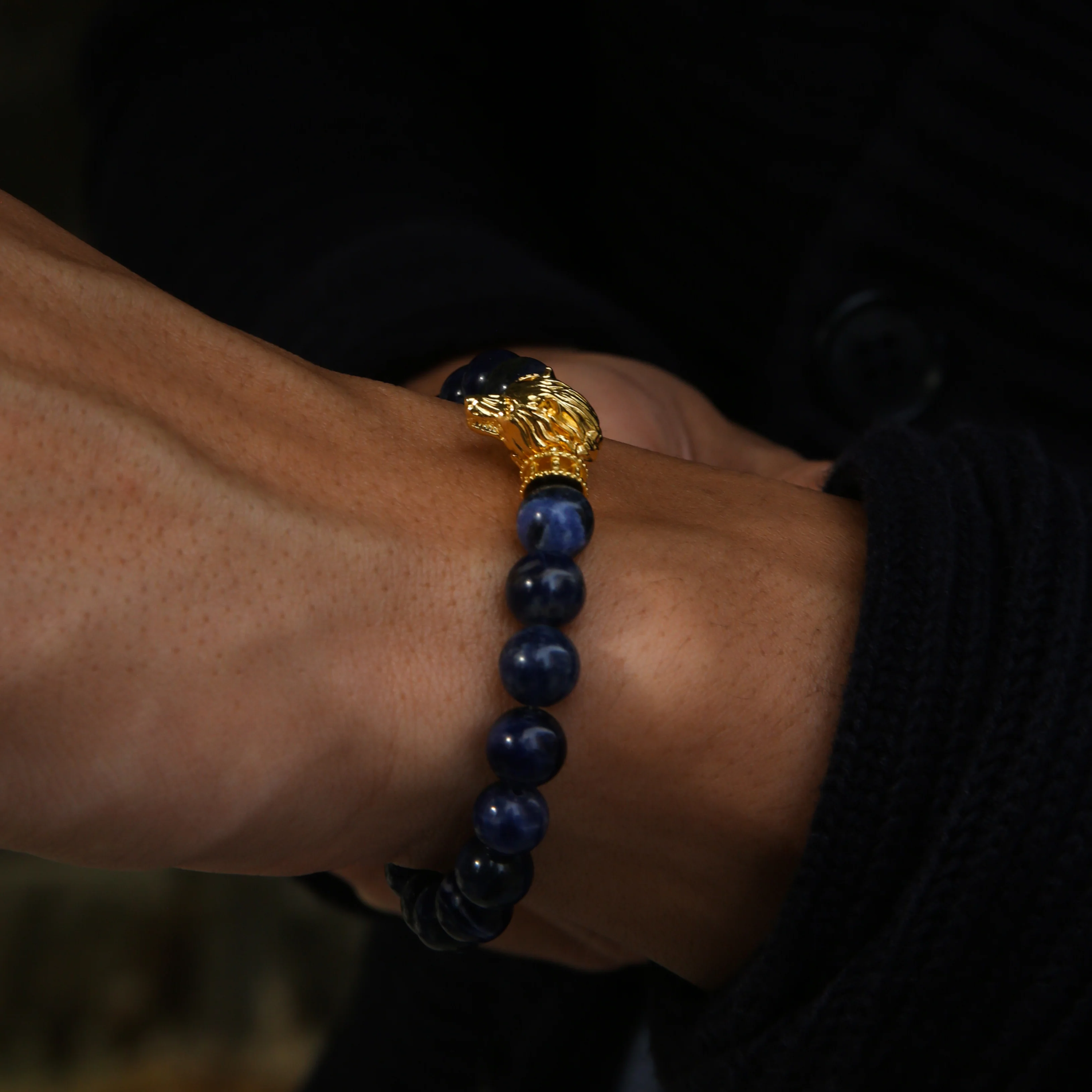 Wolf Bracelet In Sodalite - Image 2