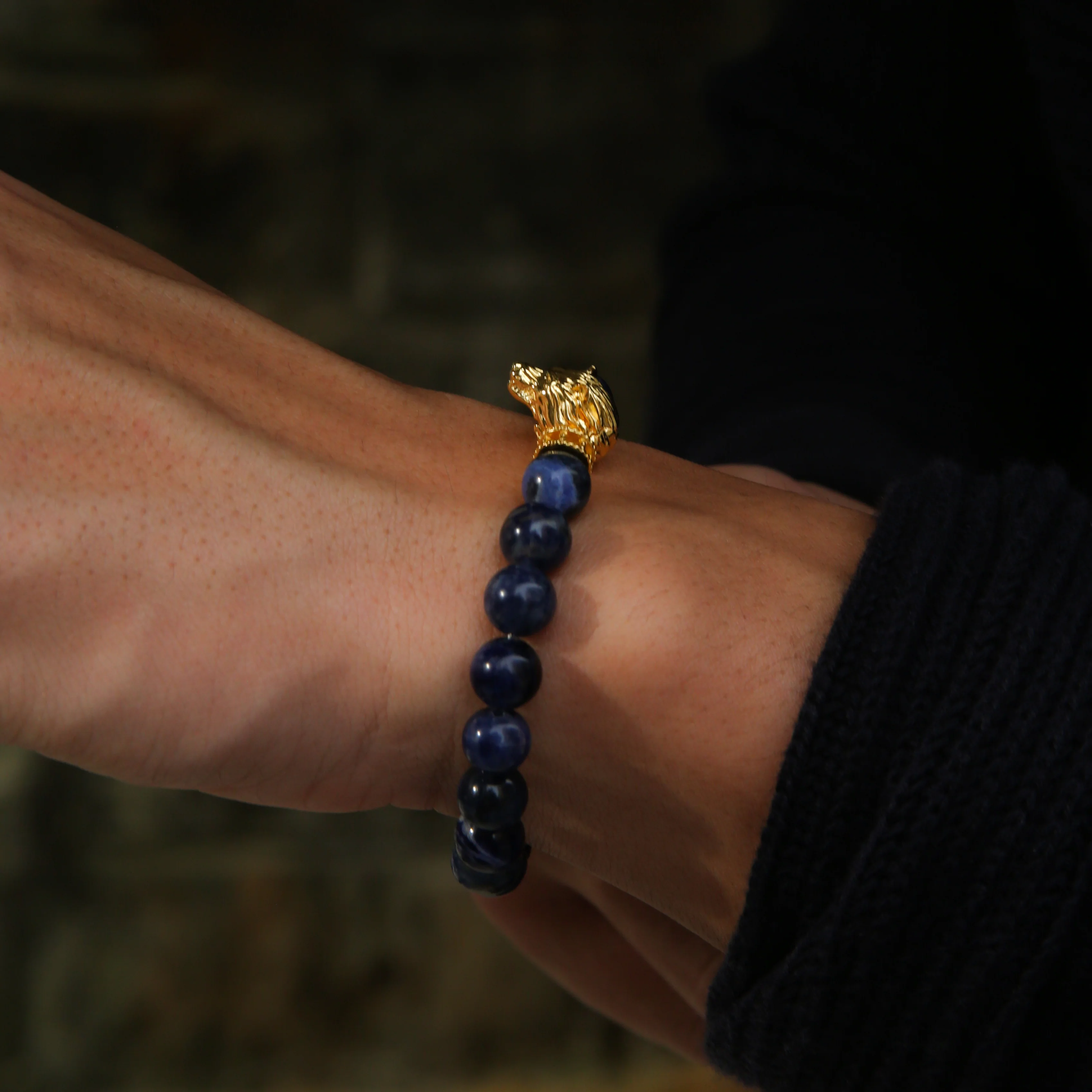 Wolf Bracelet In Sodalite - Image 5
